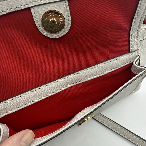 DOONEY & BOURKE Small Pebble Grain Leather Crossbody~Cloudy Gray, EUC - Picture 8 of 8